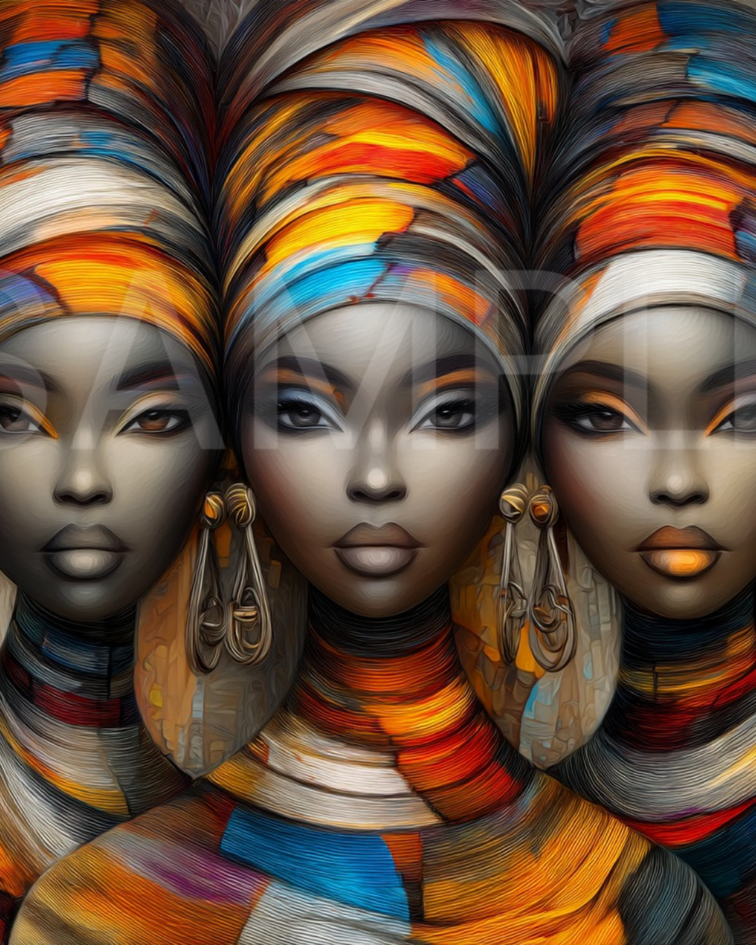 Urban Radiance: Afrocentric Digital Art Collection | Velvet's View - 236447