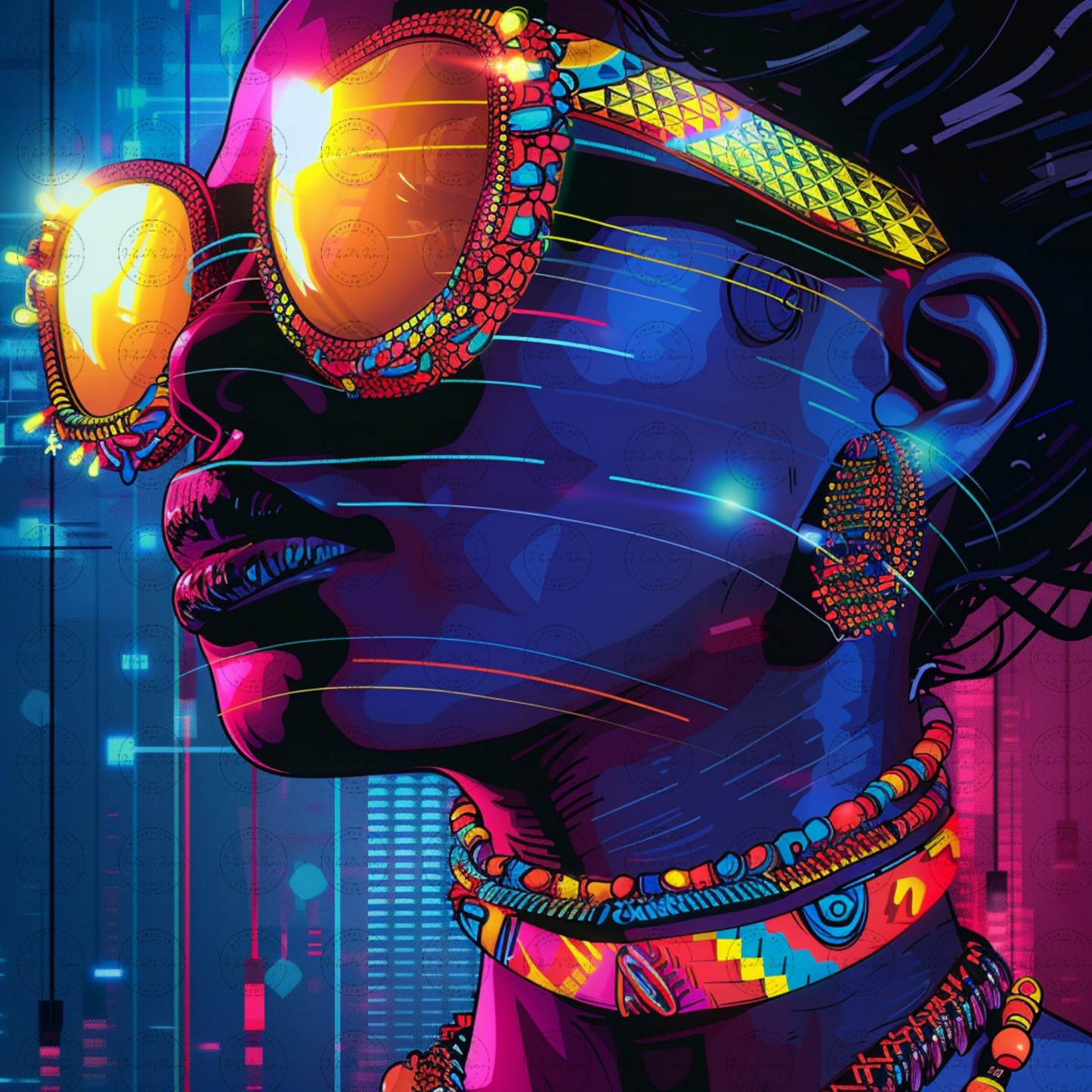 Digital Art - Vibrance & Vision: A Digital Odyssey - #2011