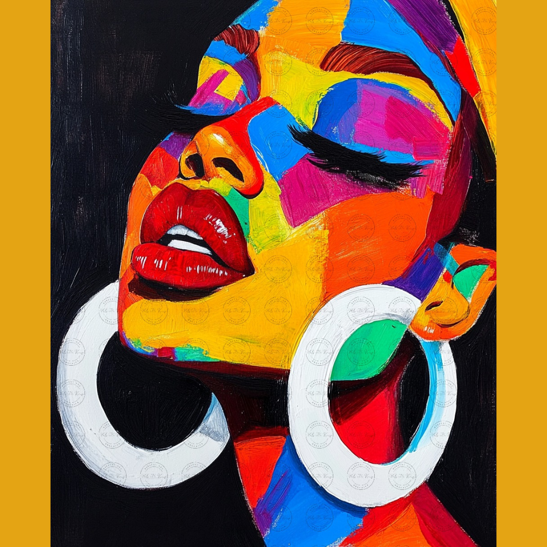 Black Girl Art  - Velvets View Digital Art - Bold Hue - The Essence of Vibrancy 313