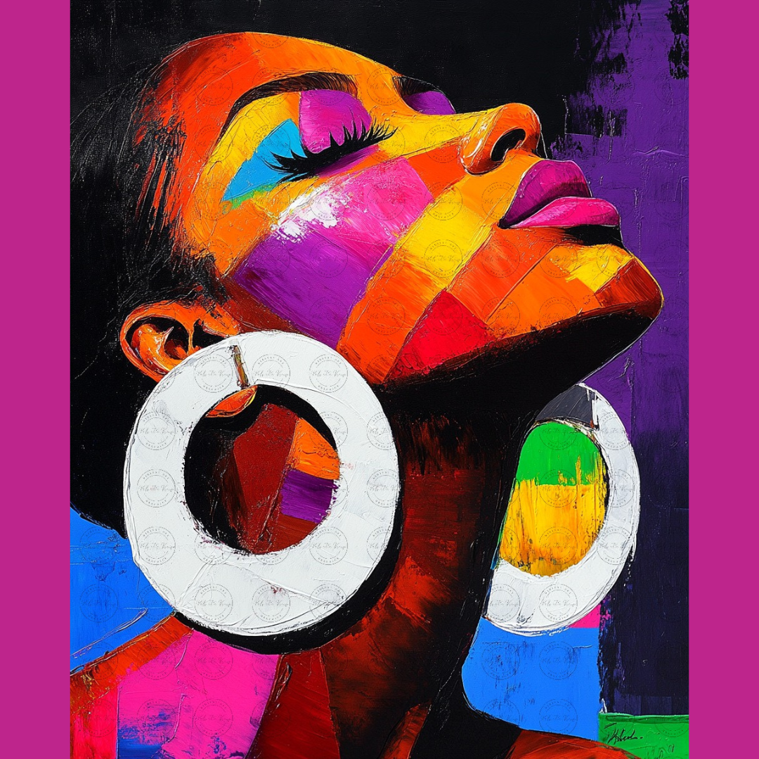 Black Girl Art  - Velvets View Digital Art - Bold Hue - The Essence of Vibrancy 319