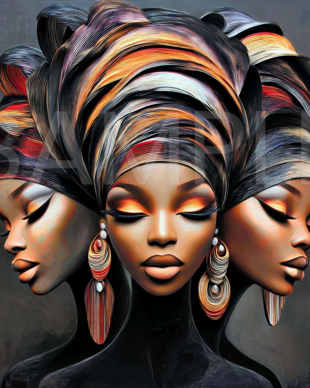 Urban Radiance: Afrocentric Digital Art Collection | Velvet's View - 258654