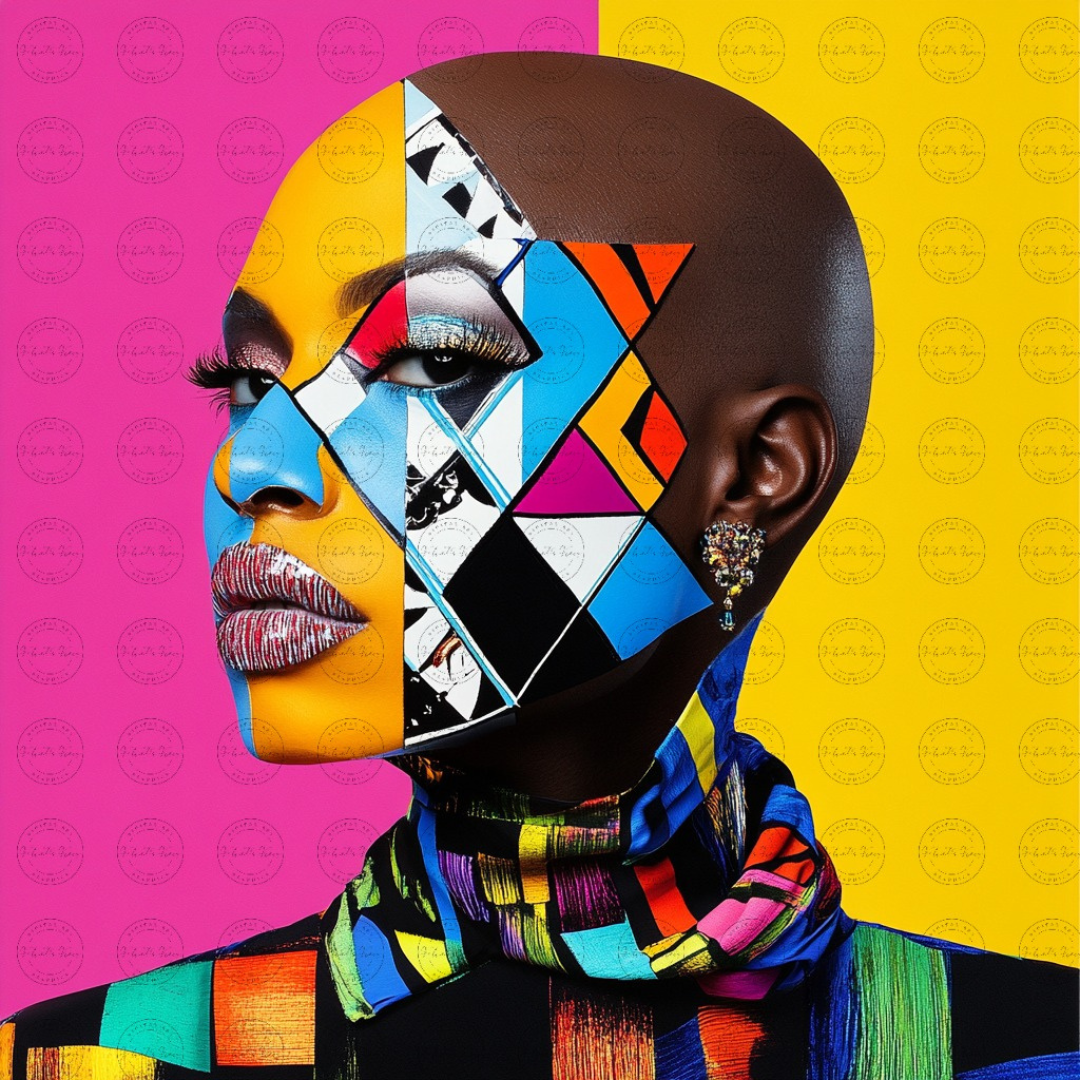 Black Girl Art  - Velvets View Digital Art - Radiance Reimagined - Vibrant Elegance in Motion 627