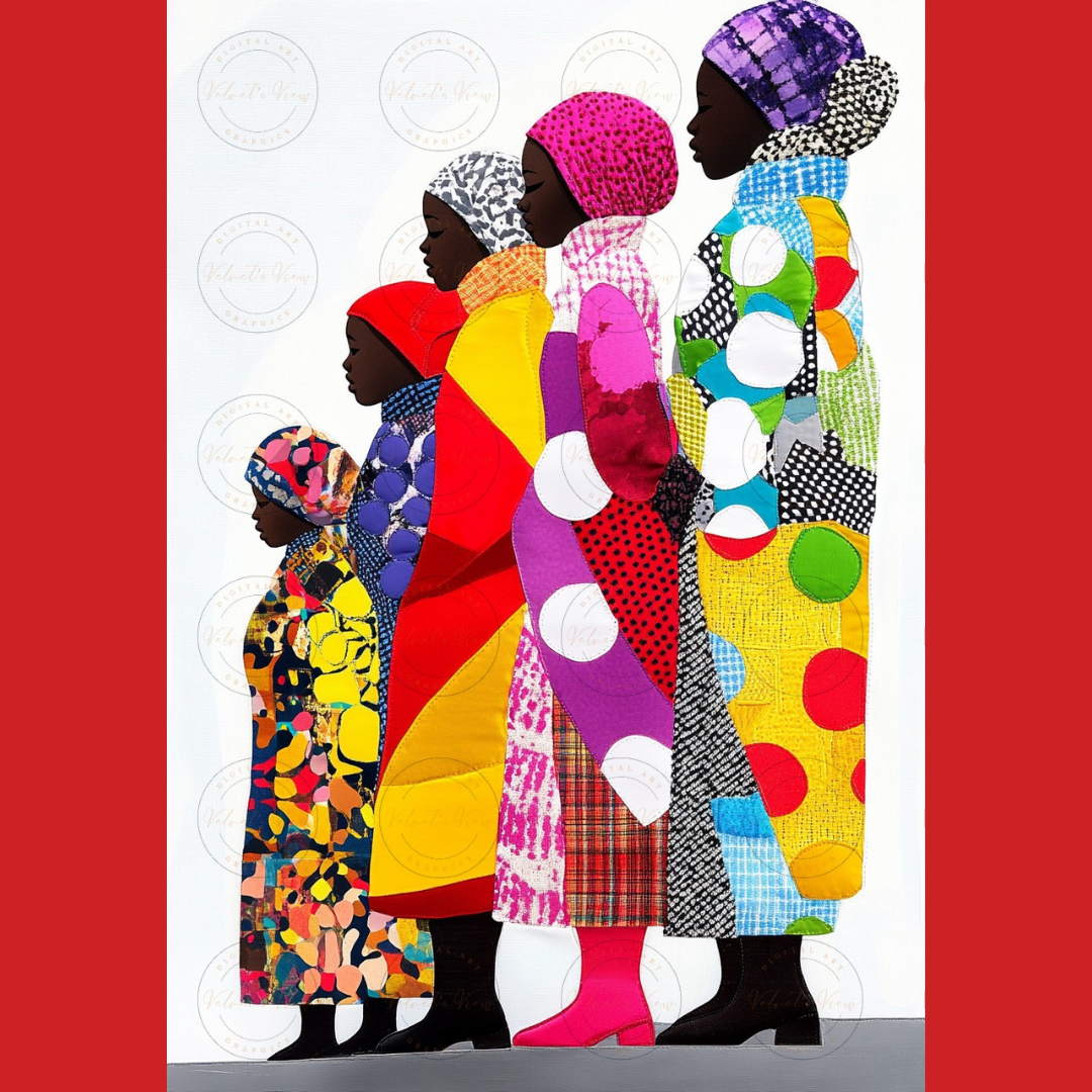 Black Girl Art  - Velvets View Digital Art - Timeless Elegance: Celebrating African Heritage 397