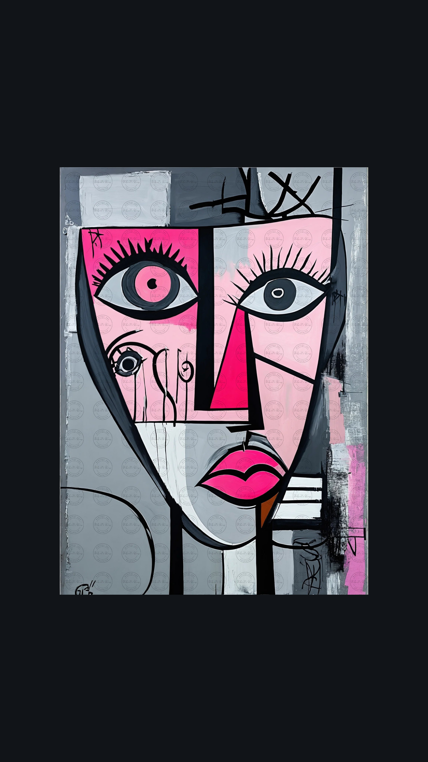 Digital Art -Cubist Impressions: Modern Echoes - #2015