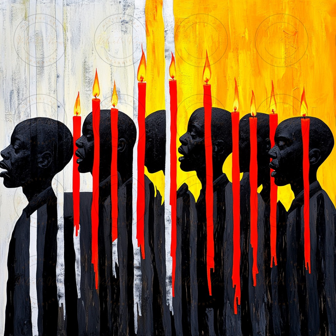 Black Girl Art - Velvet's View - Lit Reflections: The Art of Light & Thought 1001