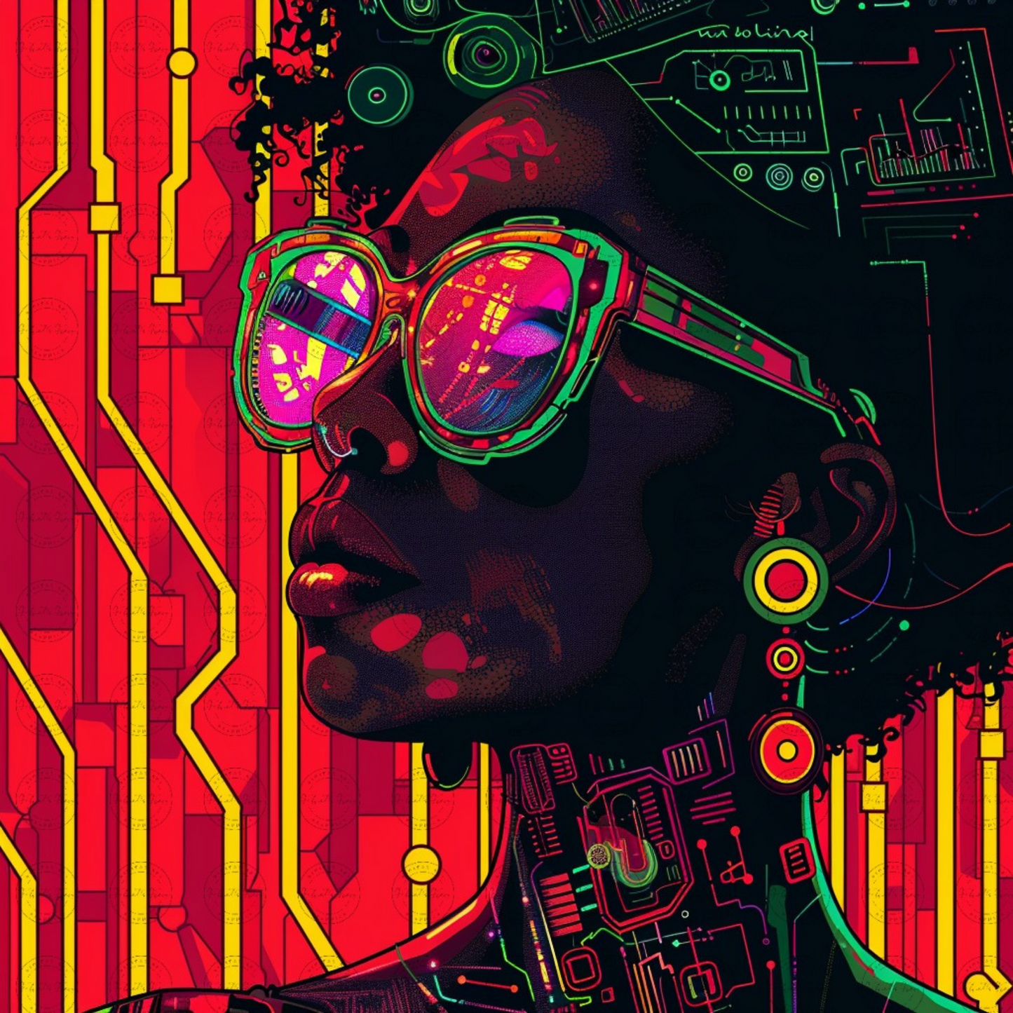 Digital Art - Vibrance & Vision: A Digital Odyssey - #2013