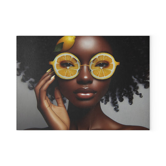 Glass Cutting Board - Velvet's View: The Lemon Delight Collection – 2017