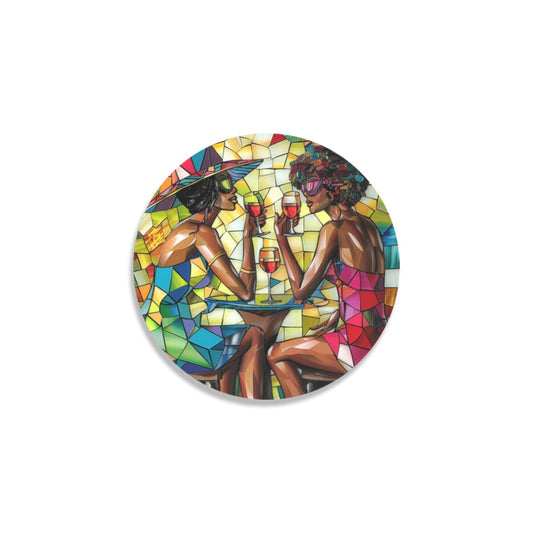 Round Coaster Set - Velvet's View - Sip & Savor - Exquisite Elegance Coaster Collection