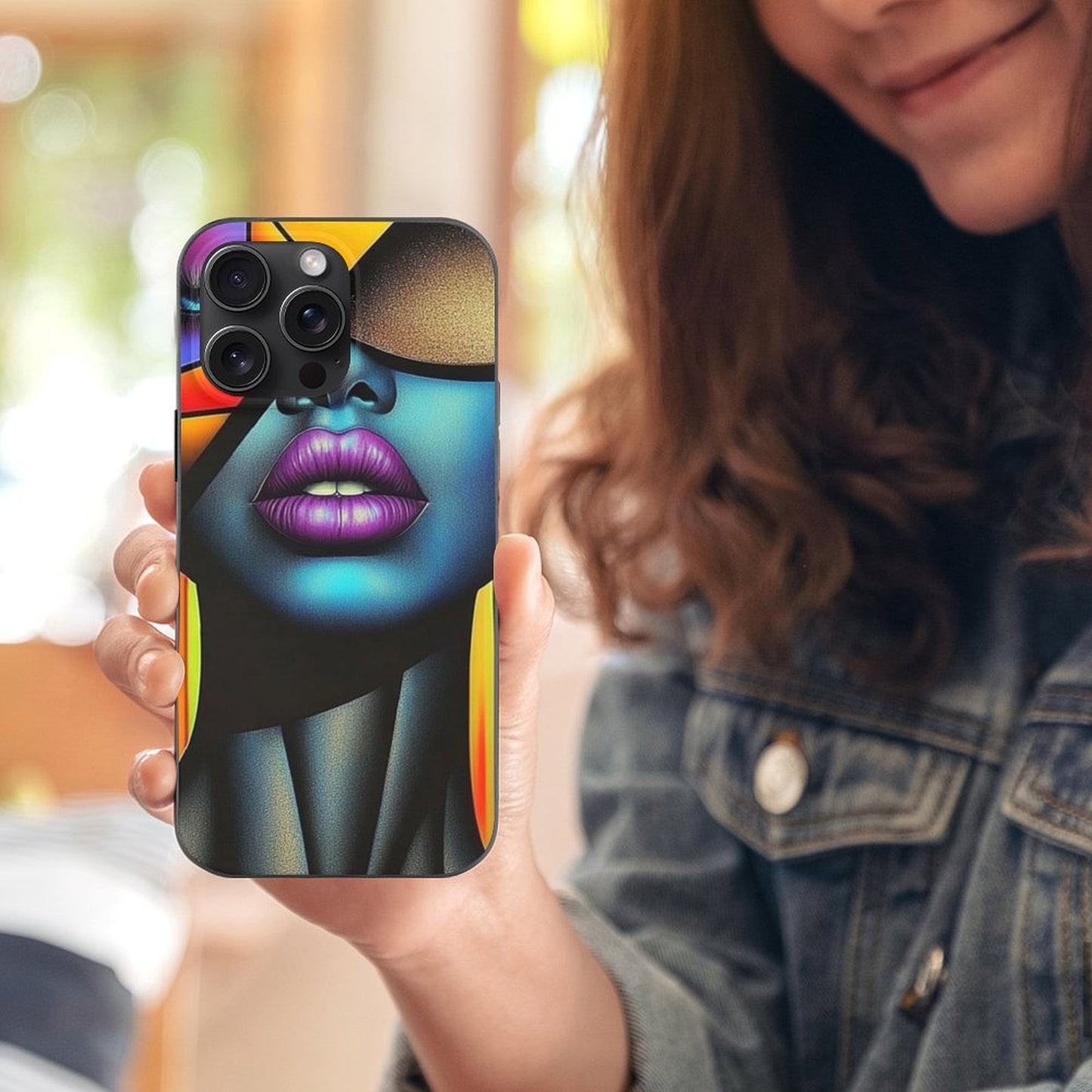 Case for iPhone 15 Series Case for iPhone 15 Pro Max - Black Girl Art - Velvet's View