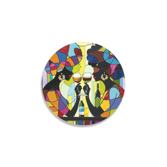Round Coaster Set - Velvet's View - Sip & Savor - Exquisite Elegance Coaster Collection