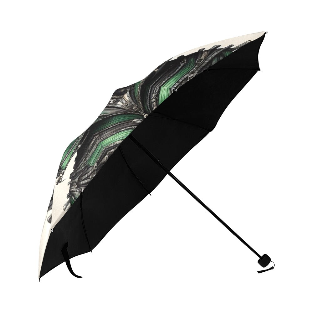 Anti-UV Foldable Umbrella - Velvet's View - Mechanical Muse - The Fusion of Fashion and Futurism