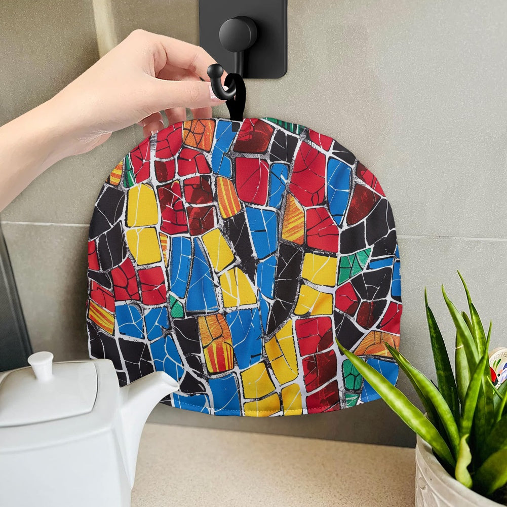 Cavcas Teapot Cover - Velvet's View - Elegant Adinkra-Inspired Fabric Collection -