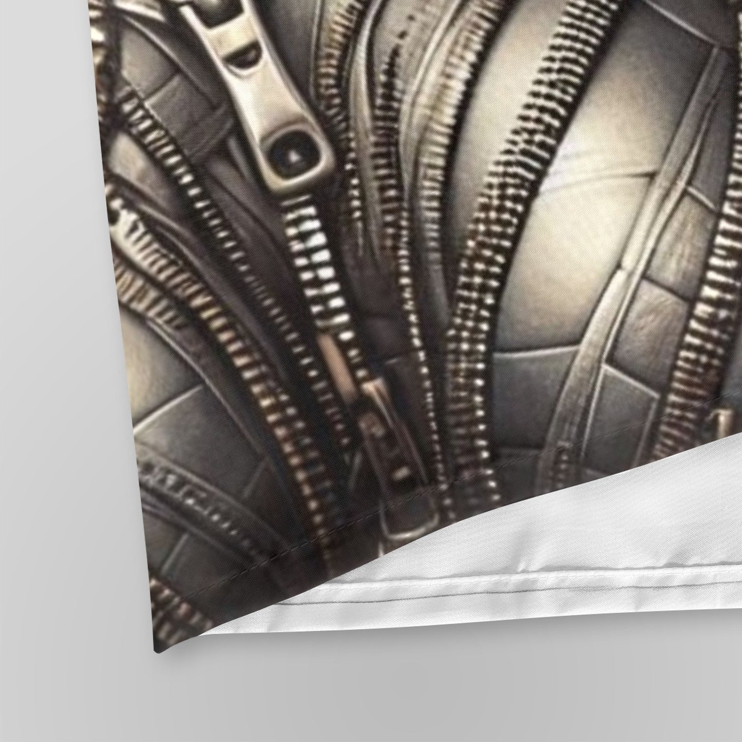 Shower Curtain  - Velvet's View - Mechanical Muse - The Fusion of Fashion and Futurism - 72"x84" 1606