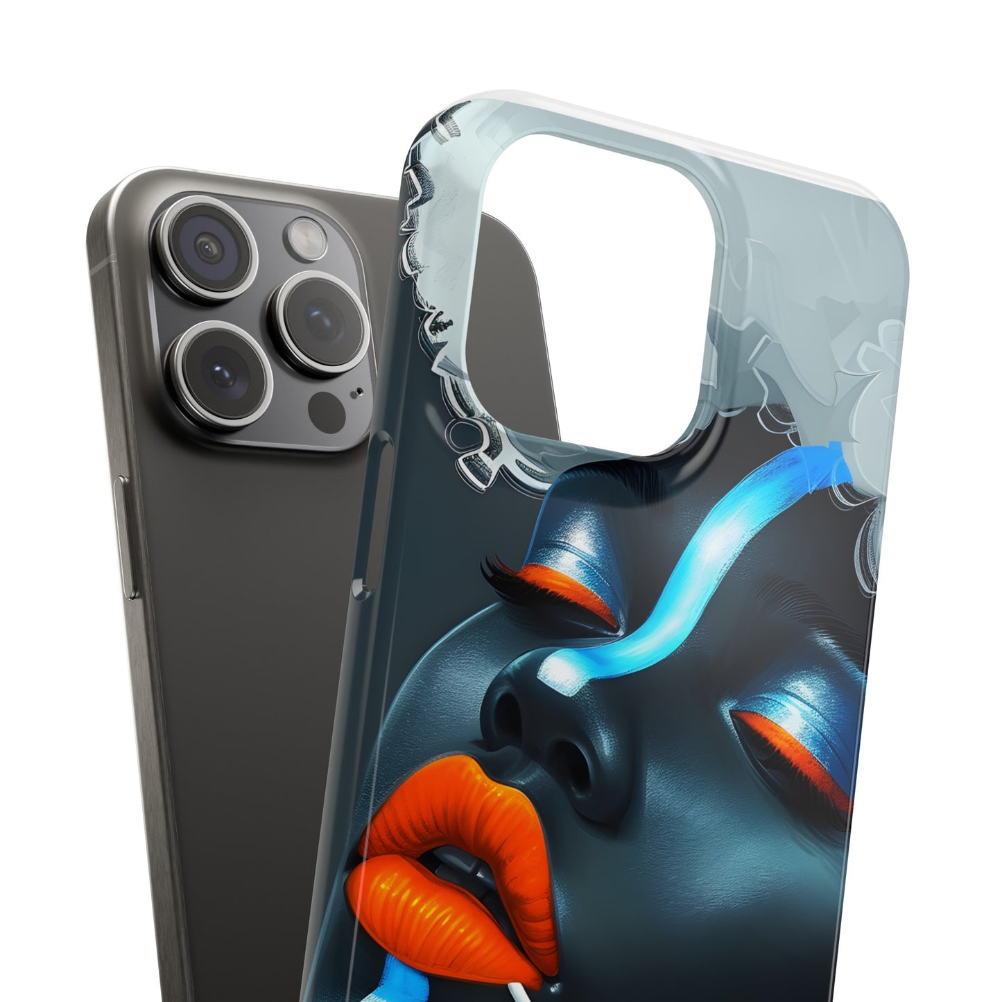 Slim Phone Cases - Black Girl Art - Velvet's View - Ethereal Vibrance