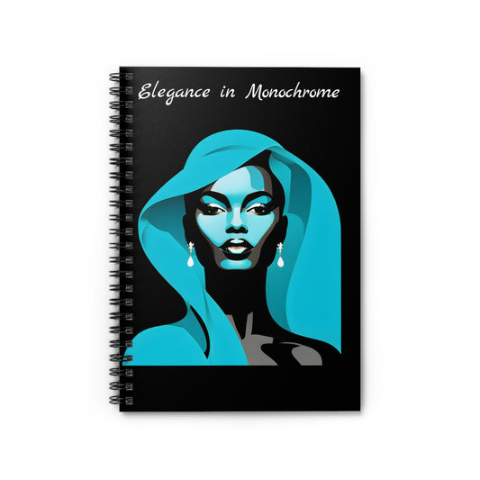 Elegance in Monochrome - Spiral Notebook - Ruled Line