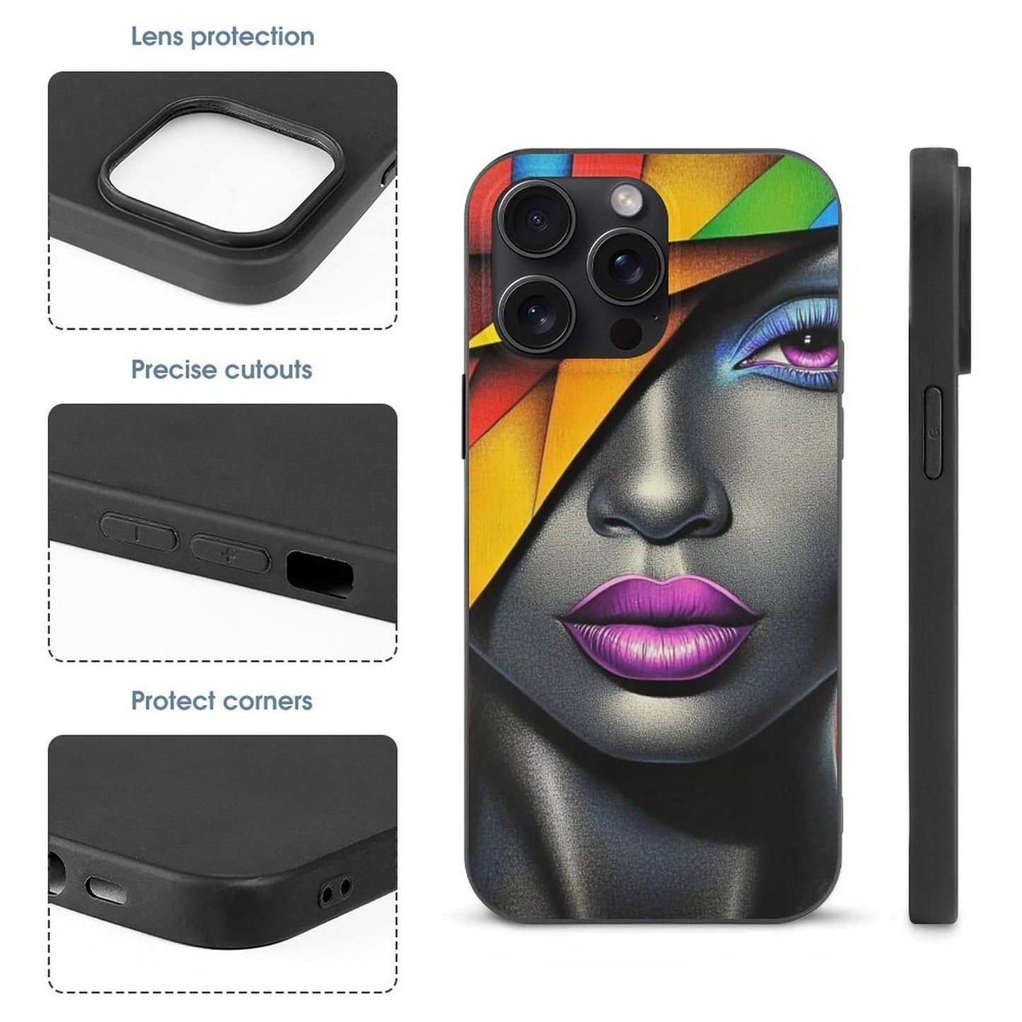 Case for iPhone 15 Series Case for iPhone 15 Pro Max - Black Girl Art - Velvet's View