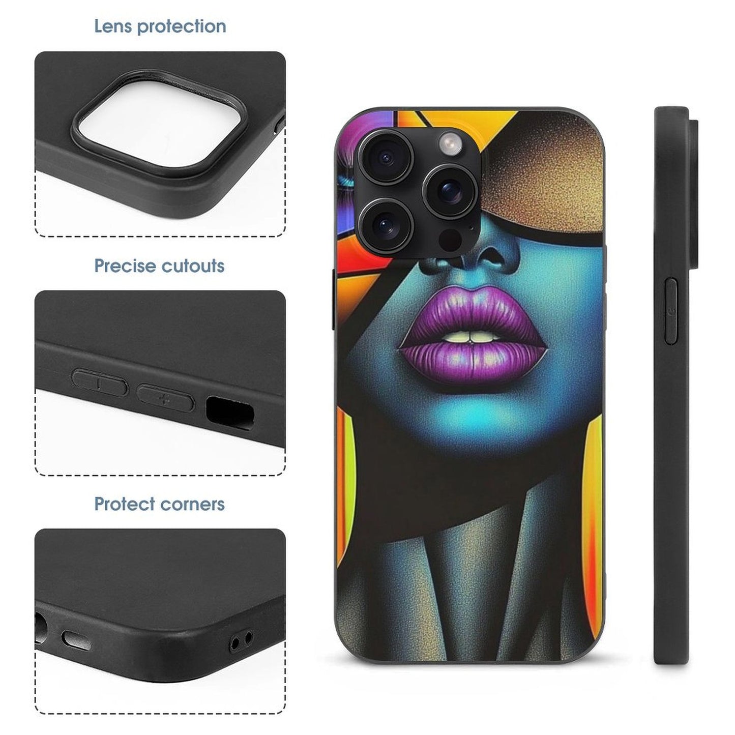 Case for iPhone 15 Series Case for iPhone 15 Pro Max - Black Girl Art - Velvet's View