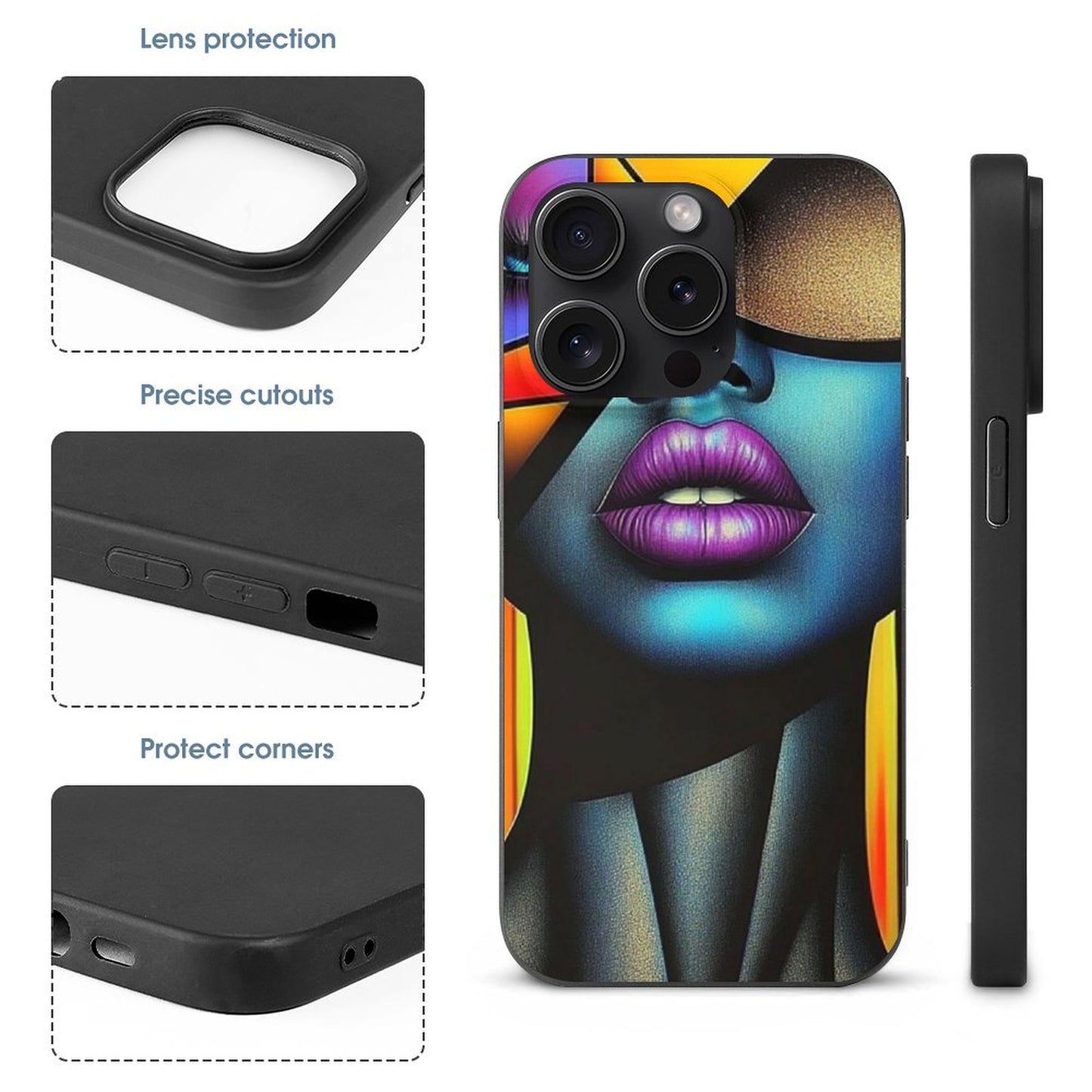 Case for iPhone 15 Series Case for iPhone 15 Pro Max - Black Girl Art - Velvet's View