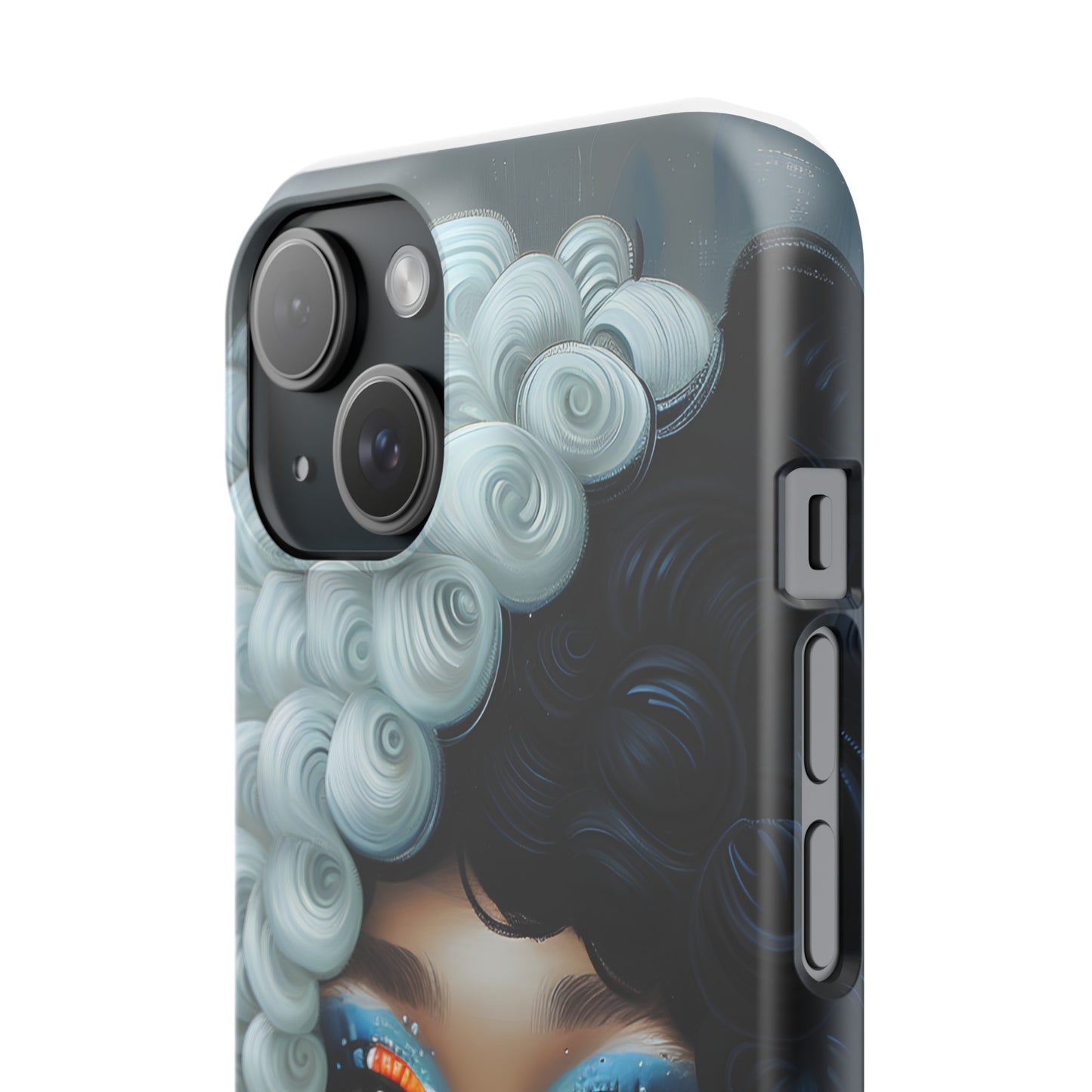 Slim Phone Cases - Black Girl Art - Velvet's View - Ethereal Vibrance