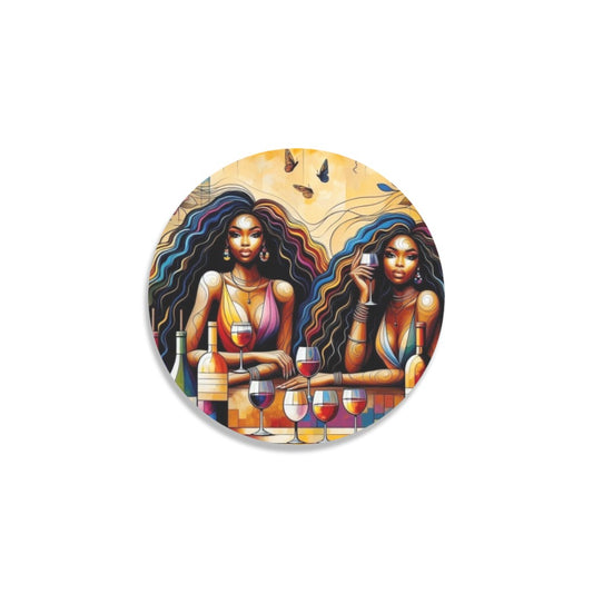 Round Coaster Set - Velvet's View - Sip & Savor - Exquisite Elegance Coaster Collection