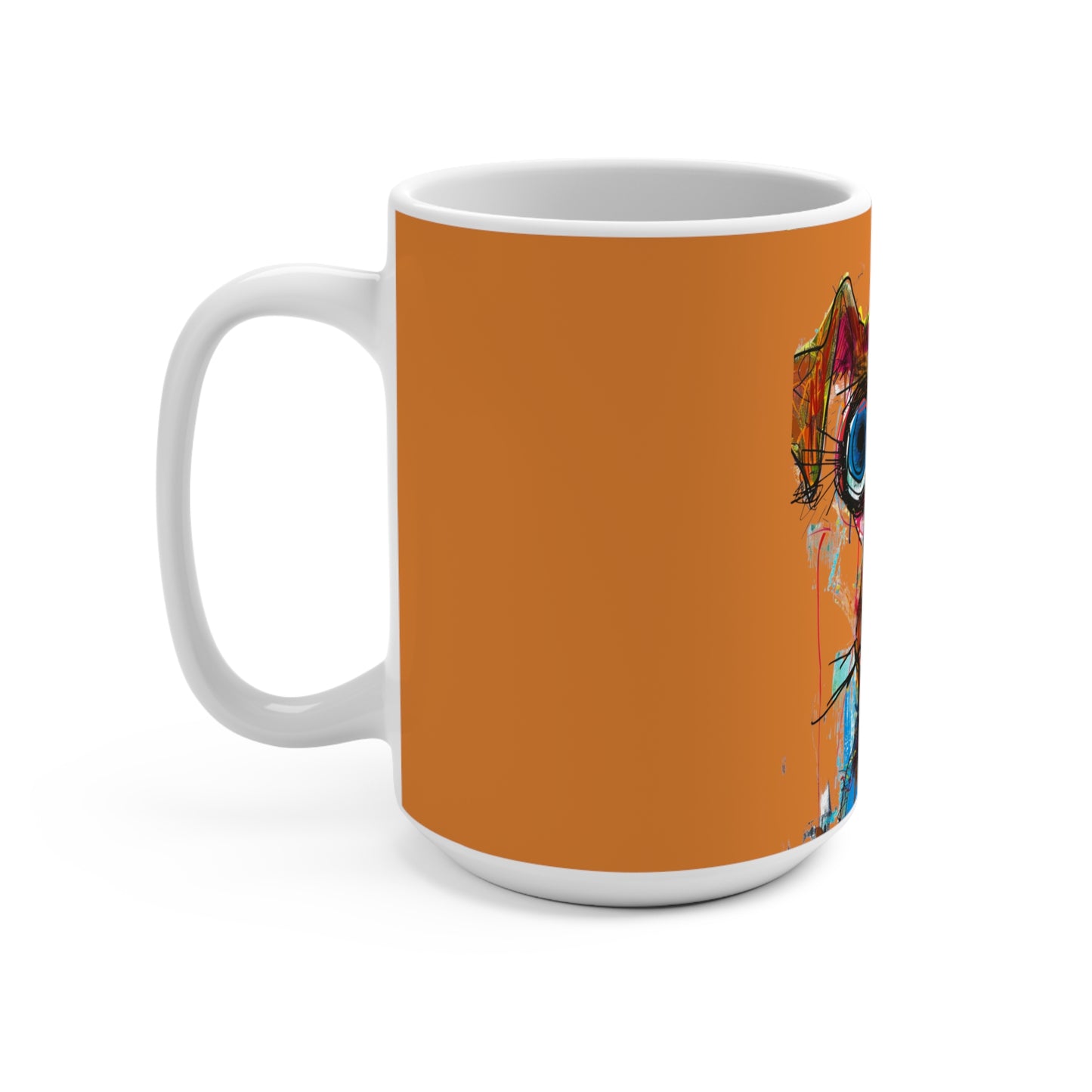 Funny Art Dog Mug 15oz