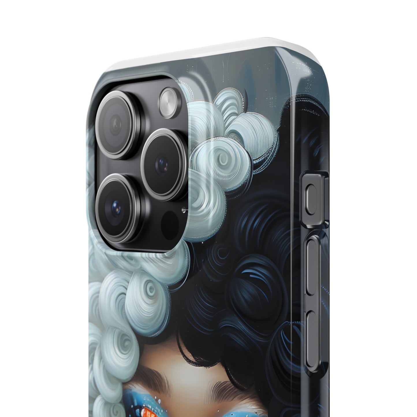 Slim Phone Cases - Black Girl Art - Velvet's View - Ethereal Vibrance