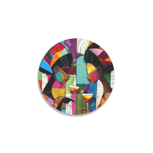 Round Coaster Set - Velvet's View - Sip & Savor - Exquisite Elegance Coaster Collection