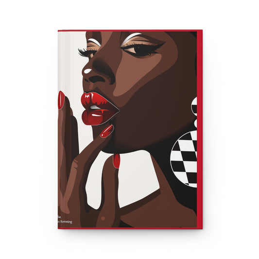 Crimson Contemplations Hardcover Journal Matte