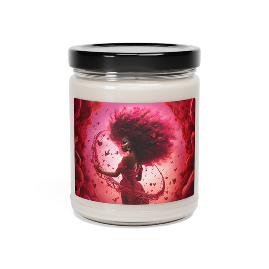 Scented Soy Candle - Black Girl Art - Velvet's View - 9oz