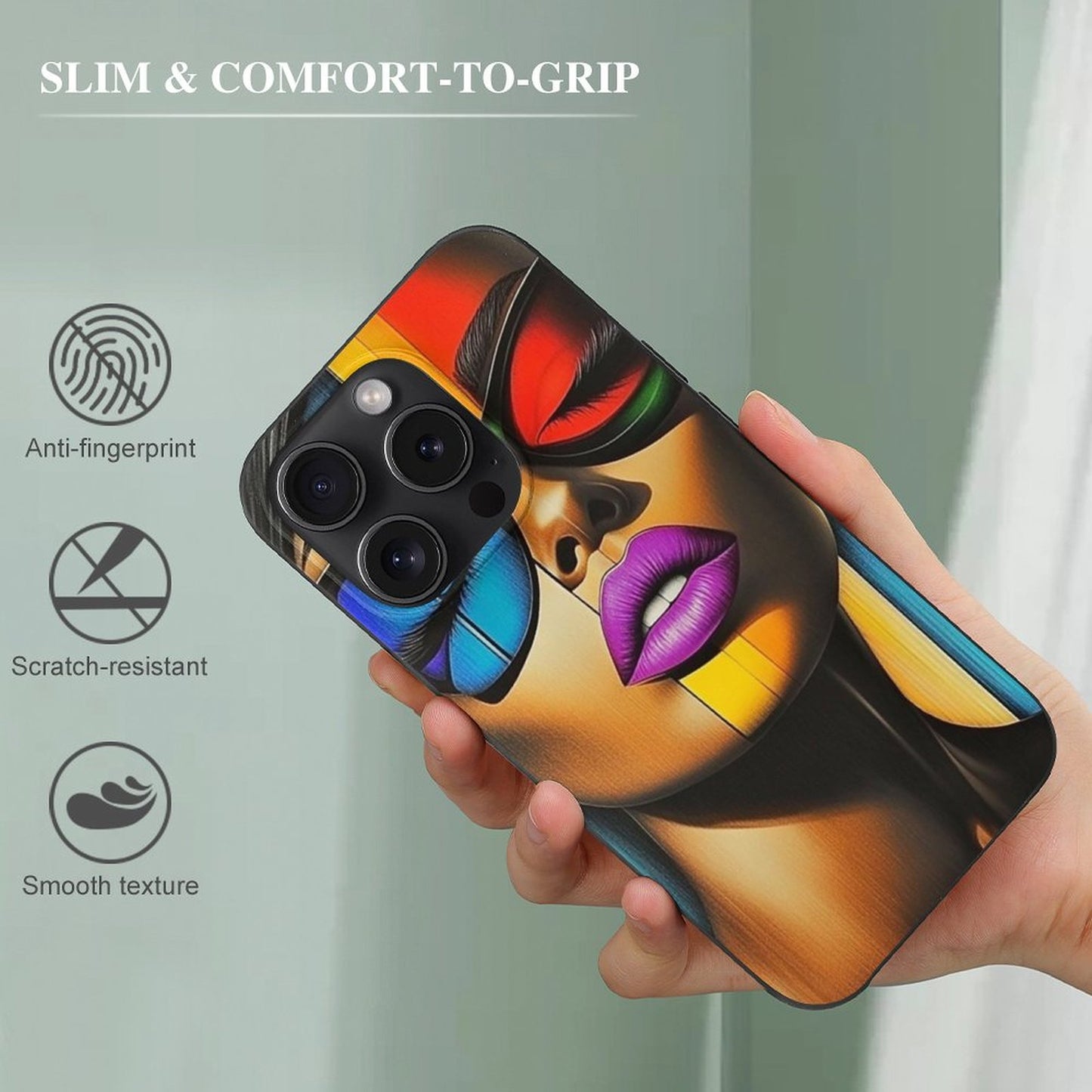 Case for iPhone 15 Series Case for iPhone 15 Pro Max - Black Girl Art - Velvet's View