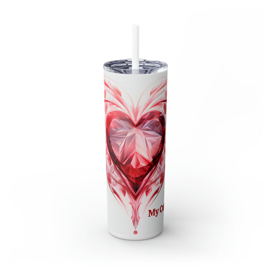 Skinny Tumbler with Straw, 20oz