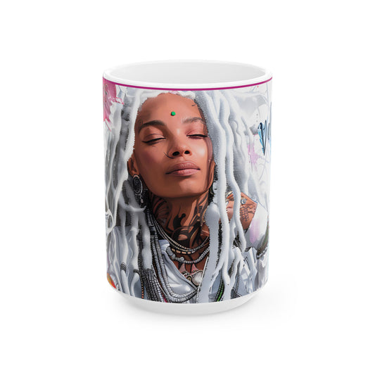 Serene Queens: A Collection of Regal Elegance - Ceramic Mug, (11oz, 15oz) - #2011