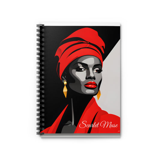 Scarlet Muse - Spiral Notebook - Ruled Line