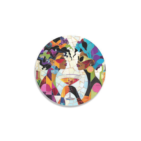Round Coaster Set - Velvet's View - Sip & Savor - Exquisite Elegance Coaster Collection