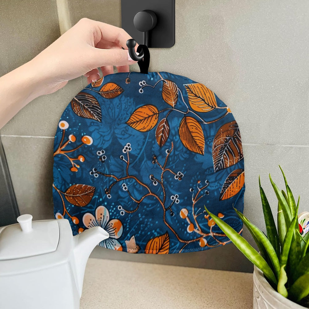 Cavcas Teapot Cover - Velvet's View - Elegant Adinkra-Inspired Fabric Collection -
