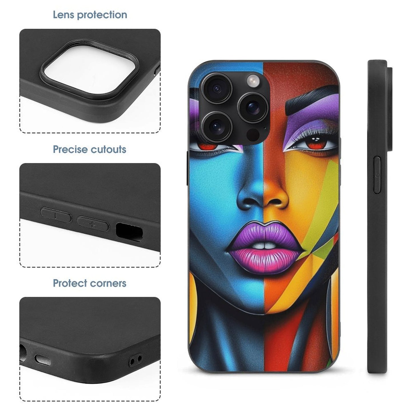Case for iPhone 15 Series Case for iPhone 15 Pro Max - Black Girl Art - Velvet's View