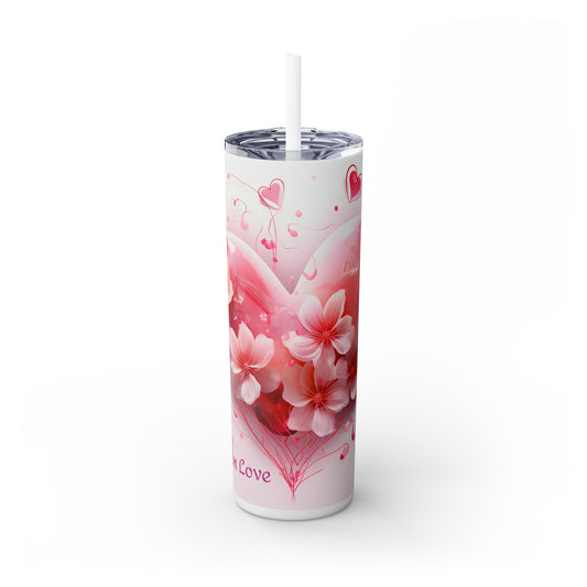 Skinny Tumbler with Straw, 20oz