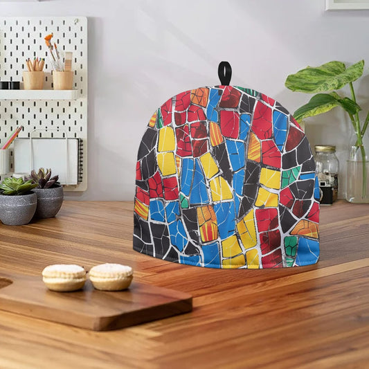 Cavcas Teapot Cover - Velvet's View - Elegant Adinkra-Inspired Fabric Collection -
