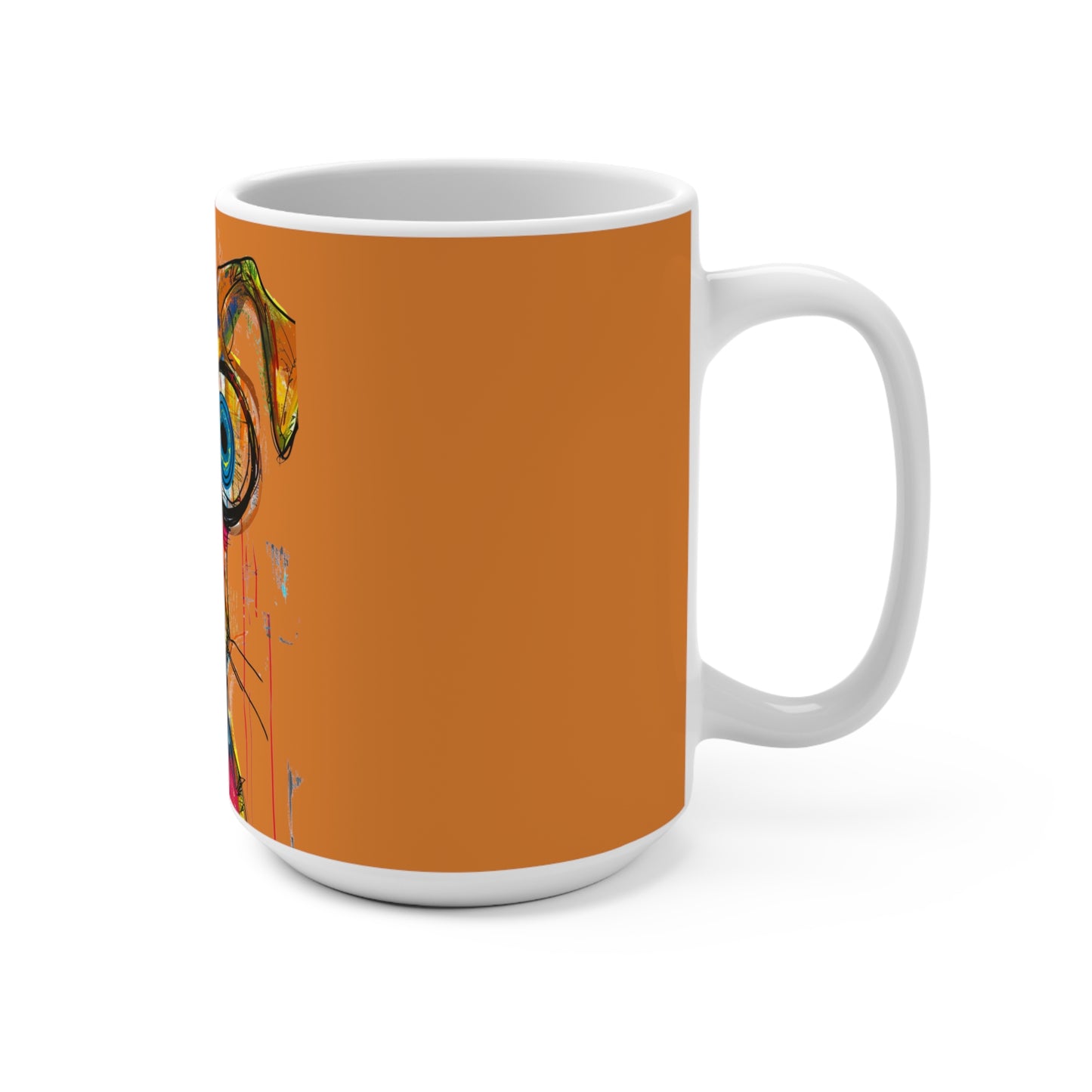 Funny Art Dog Mug 15oz