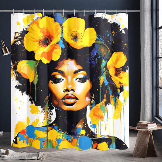 Shower Curtain 72"x84" - Velvet's View - Bold Elegance - The Poppy Collection 767