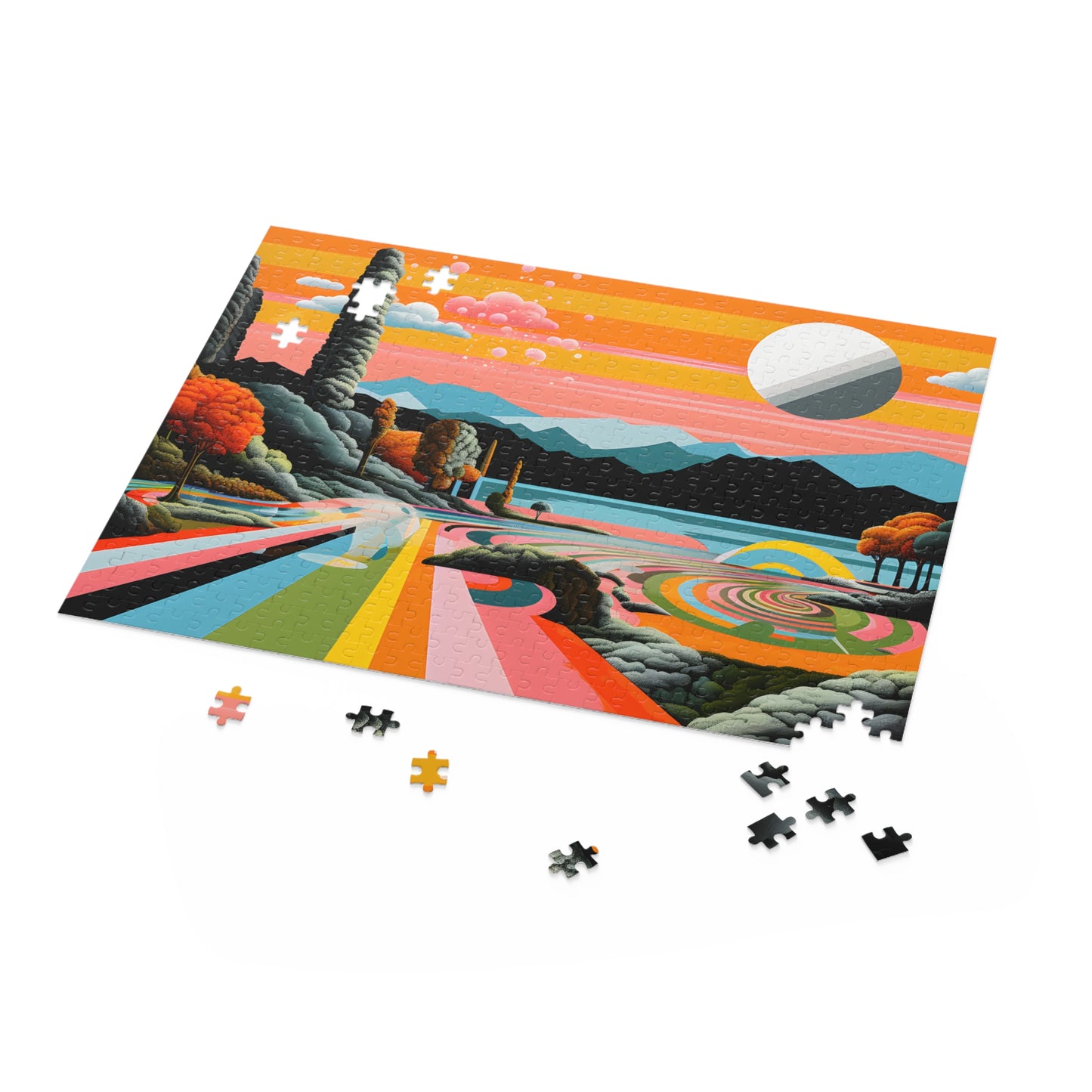 Puzzle - Black Girl Art - Velvet's View - (120, 252, 500-Piece)