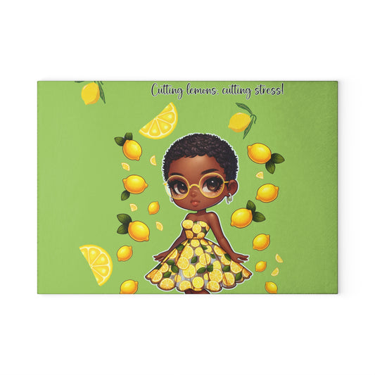 Glass Cutting Board - Velvet's View: The Lemon Delight Collection – 2014