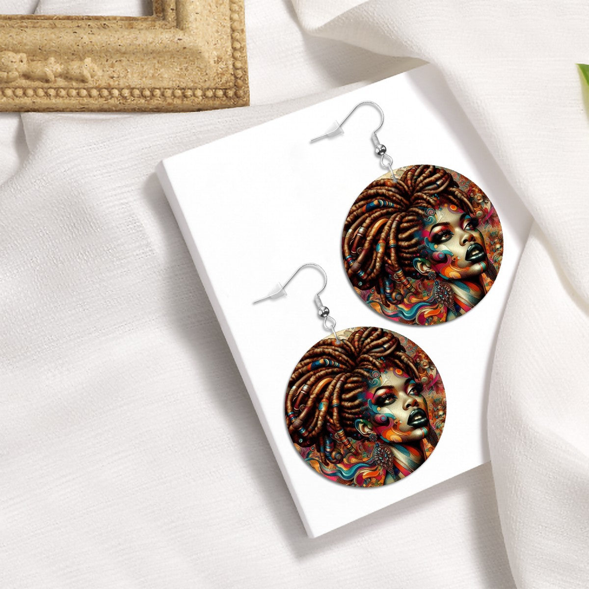 Leather Round Earrings - Velvet's View