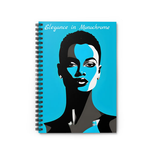 Elegance in Monochrome - Spiral Notebook - Ruled Line
