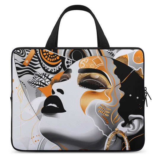 Laptop Bag - Black Girl Art - Velvet’s View - Artistic Laptop Covers Collection - Laptop Bag (Multiple Sizes) #2067