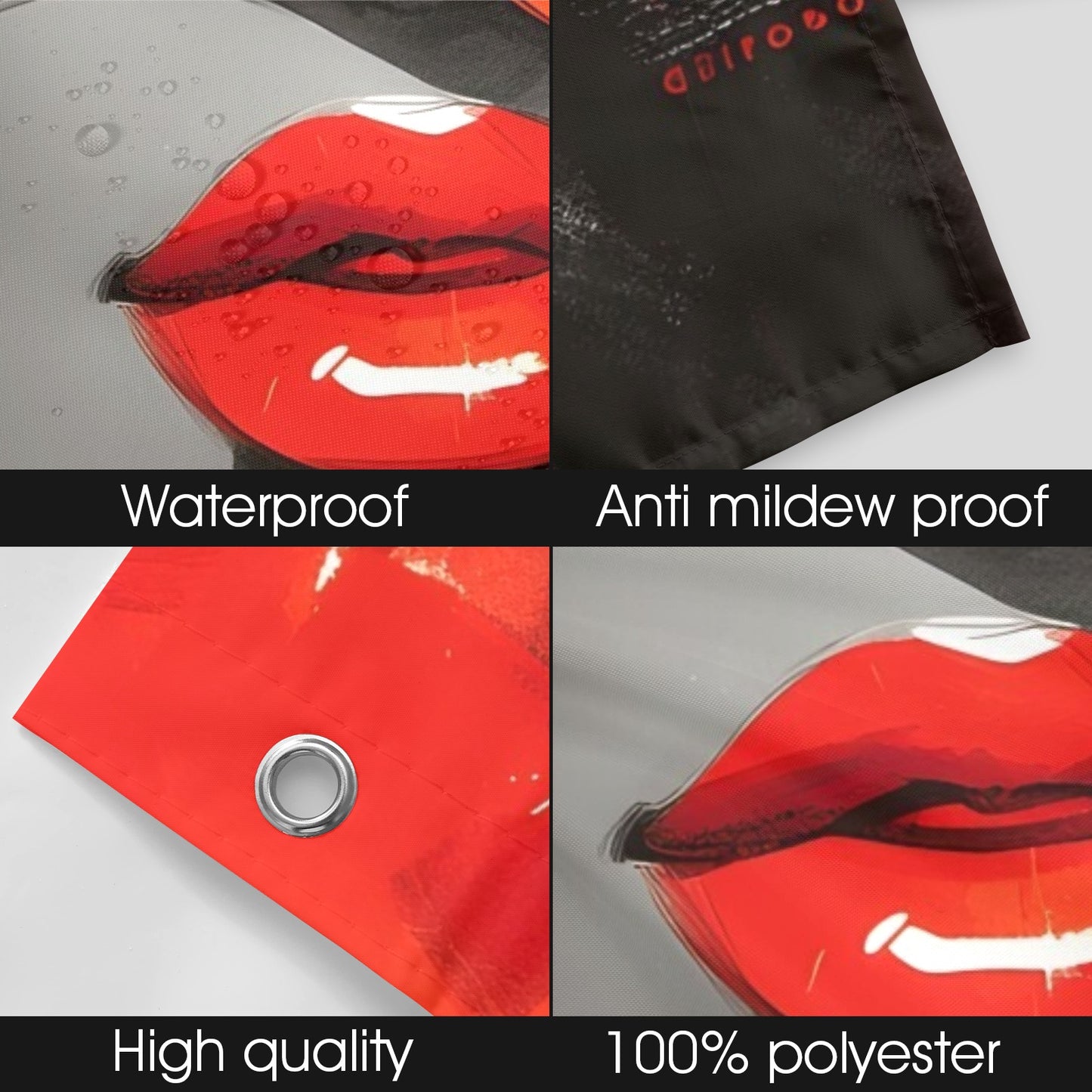 Shower Curtain 72"x84" - Velvet's View - Bold Elegance - The Poppy Collection 771