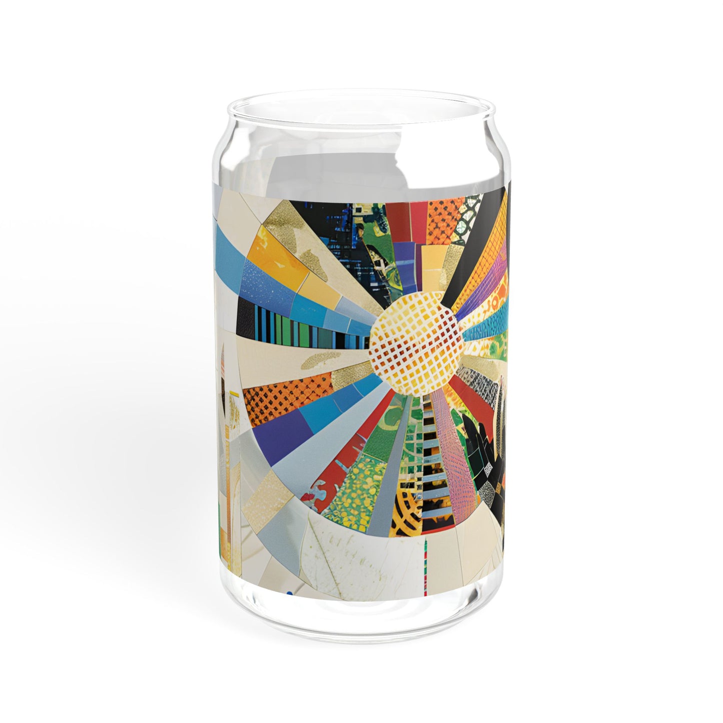 Sipper Glass - Black Girl Art - Velvet's View - Vibrant Visions - The Bohemian Collection - 16oz