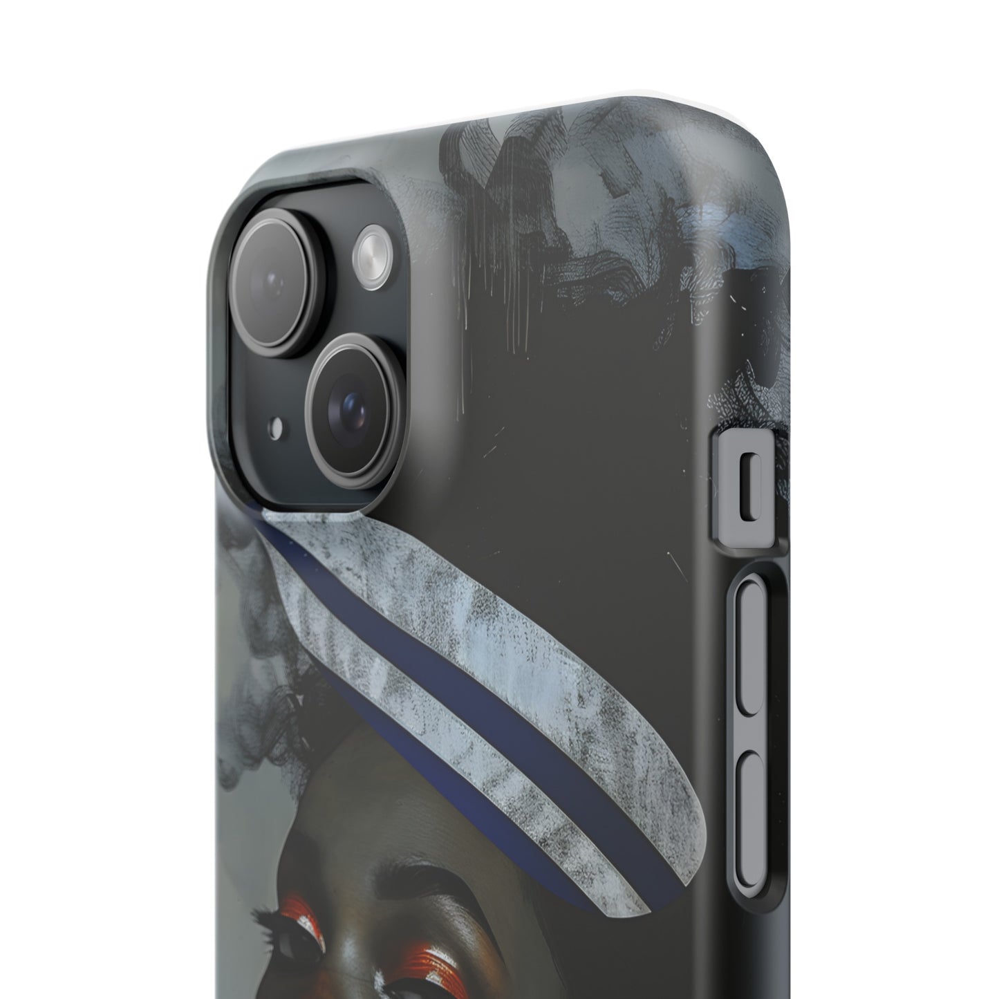 Slim Phone Cases - Black Girl Art - Velvet's View - Ethereal Vibrance