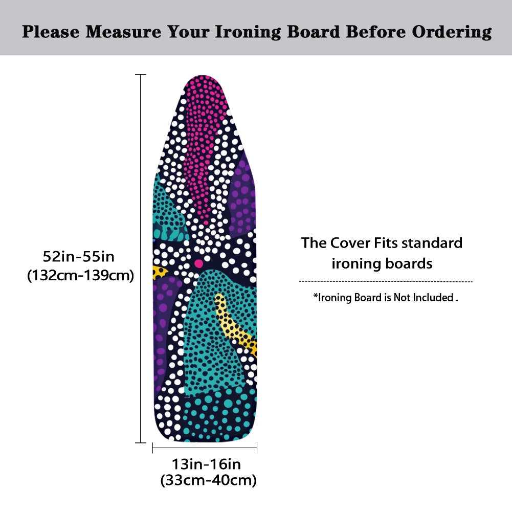 Ironing Board Cover - Velvet's View - Pop Vibrance Collection - Dynamic Patterns and Energetic Textures