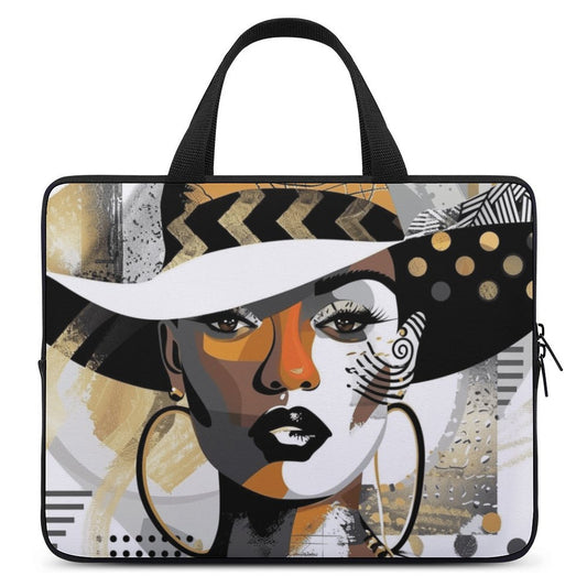 Laptop Bag - Black Girl Art - Velvet’s View - Artistic Laptop Covers Collection - Laptop Bag (Multiple Sizes) #2069
